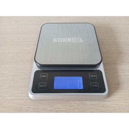 Kitchen Weighing Scale 5kg Water Resistant KitchenLead Gray