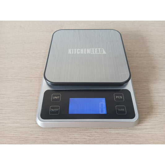 Kitchen Weighing Scale 5kg Water Resistant KitchenLead Gray