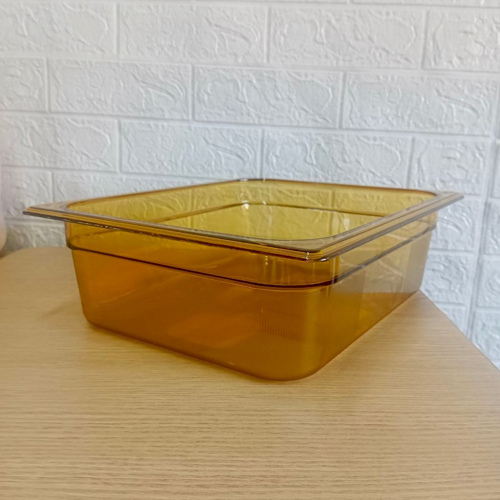 Rubbermaid 1/2x4" Amber Hot Food Pan RCP 224P HEAVY DUTY