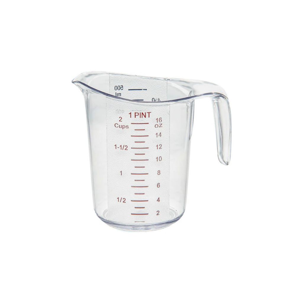 Dry Graduated Pitcher Graduated Measuring Pitcher 500ml 1 Pint Clear Polycarbonate with Labe ...