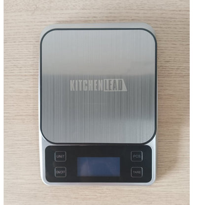 Kitchen Weighing Scale 5kg Water Resistant KitchenLead Gray