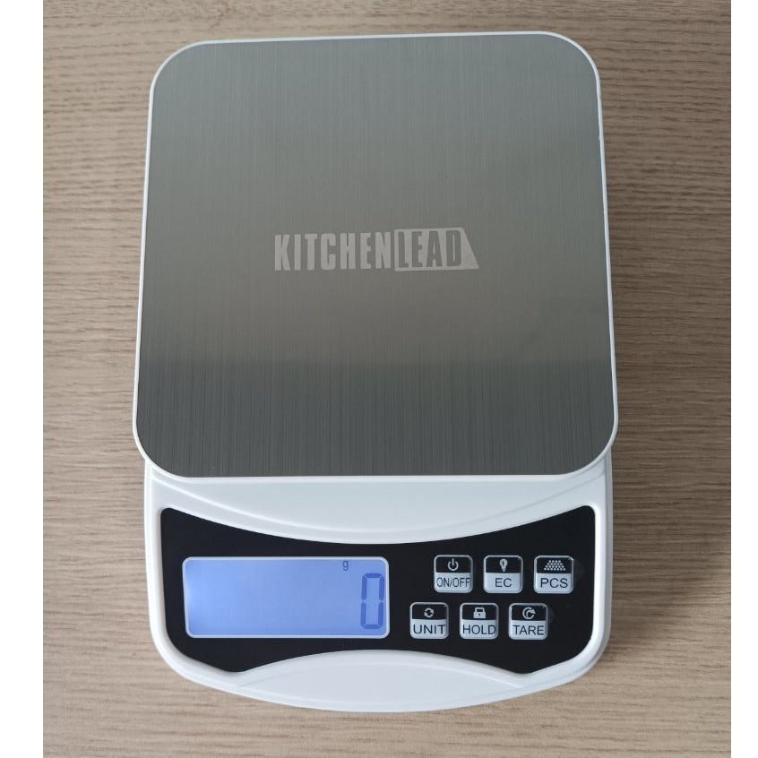 Kitchen Weighing Scale KitchenLead White 5kg Water Resistant