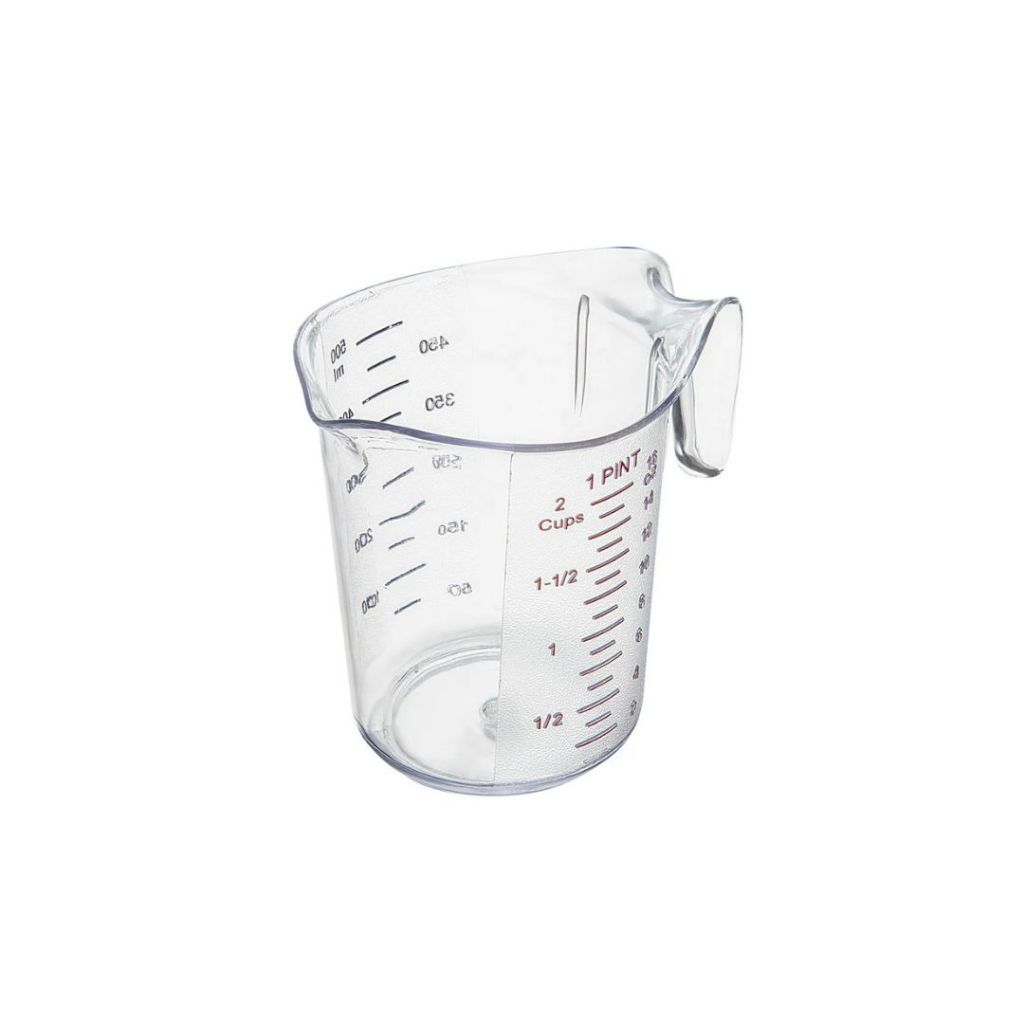 Graduated Measuring Pitcher 500ml 1 Pint Clear Polycarbonate with Label