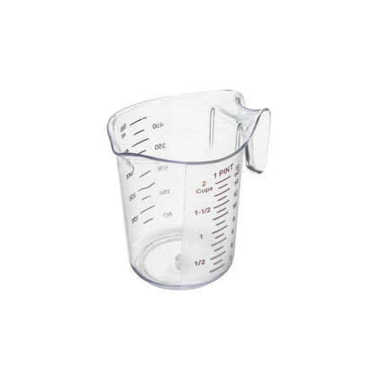 Graduated Measuring Pitcher 500ml 1 Pint Clear Polycarbonate with Label