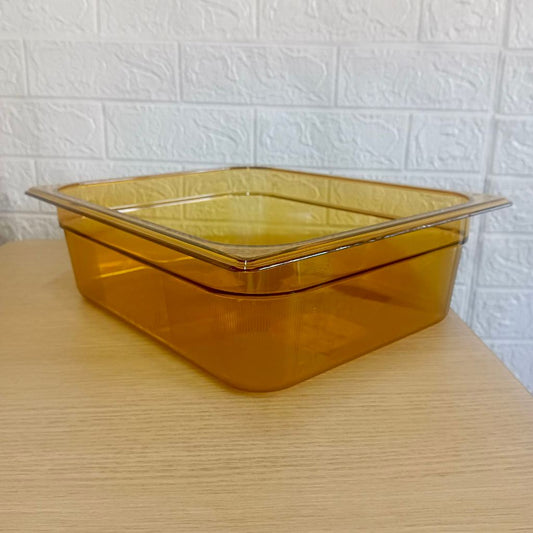 Rubbermaid 1/2x4" Amber Hot Food Pan RCP 224P HEAVY DUTY
