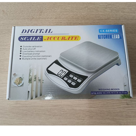 Kitchen Weighing Scale KitchenLead White 5kg Water Resistant