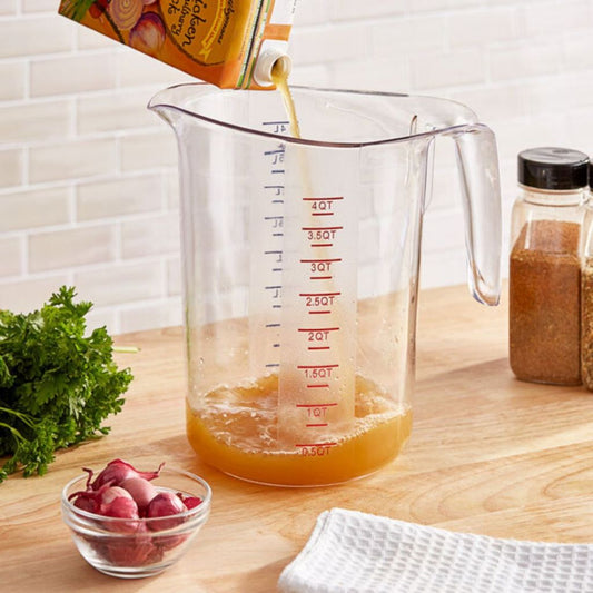 Graduated Measuring Pitcher, 4L Clear Polycarbonate with Label