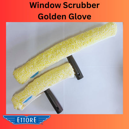 Ettore Window Glass Scrubber Golden Glove 10 inches & 18 inches