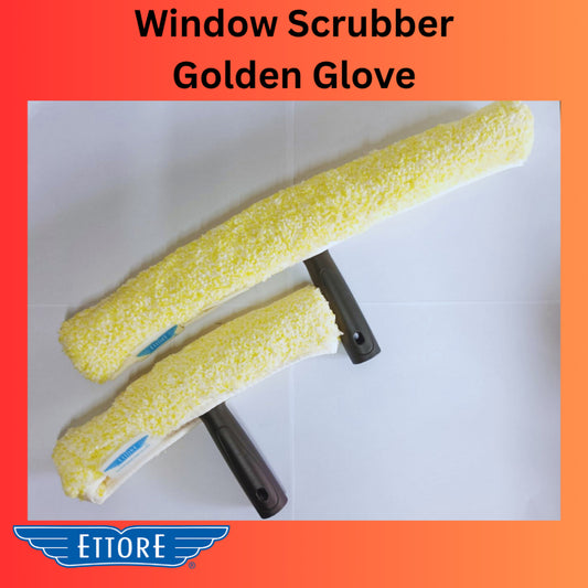 Ettore Window Glass Scrubber Golden Glove 10 inches & 18 inches