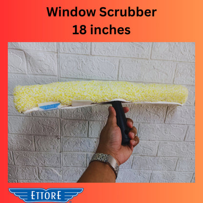 Ettore Window Glass Scrubber Golden Glove 10 inches & 18 inches