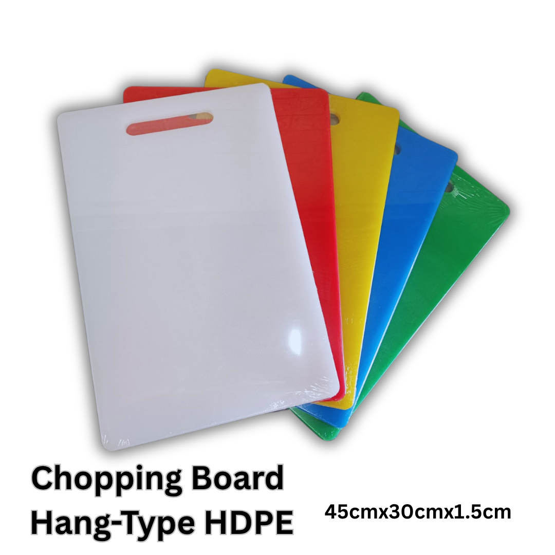 HDPE Chopping Board Medium Hang-Type – Restaurant Grade Cutting Board (45×30×1.5cm)