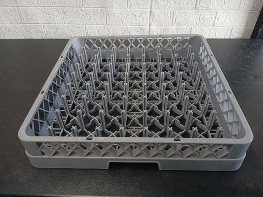 Dishwashing Machine Plate Rack 64 Pins Infineat Gray X Design