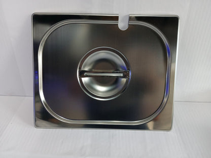 Stainless Steel Food Pan Cover Lid with Notch