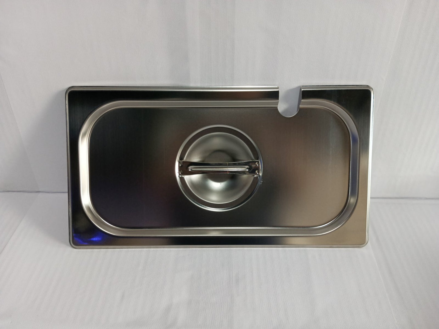 Stainless Steel Food Pan Cover Lid with Notch