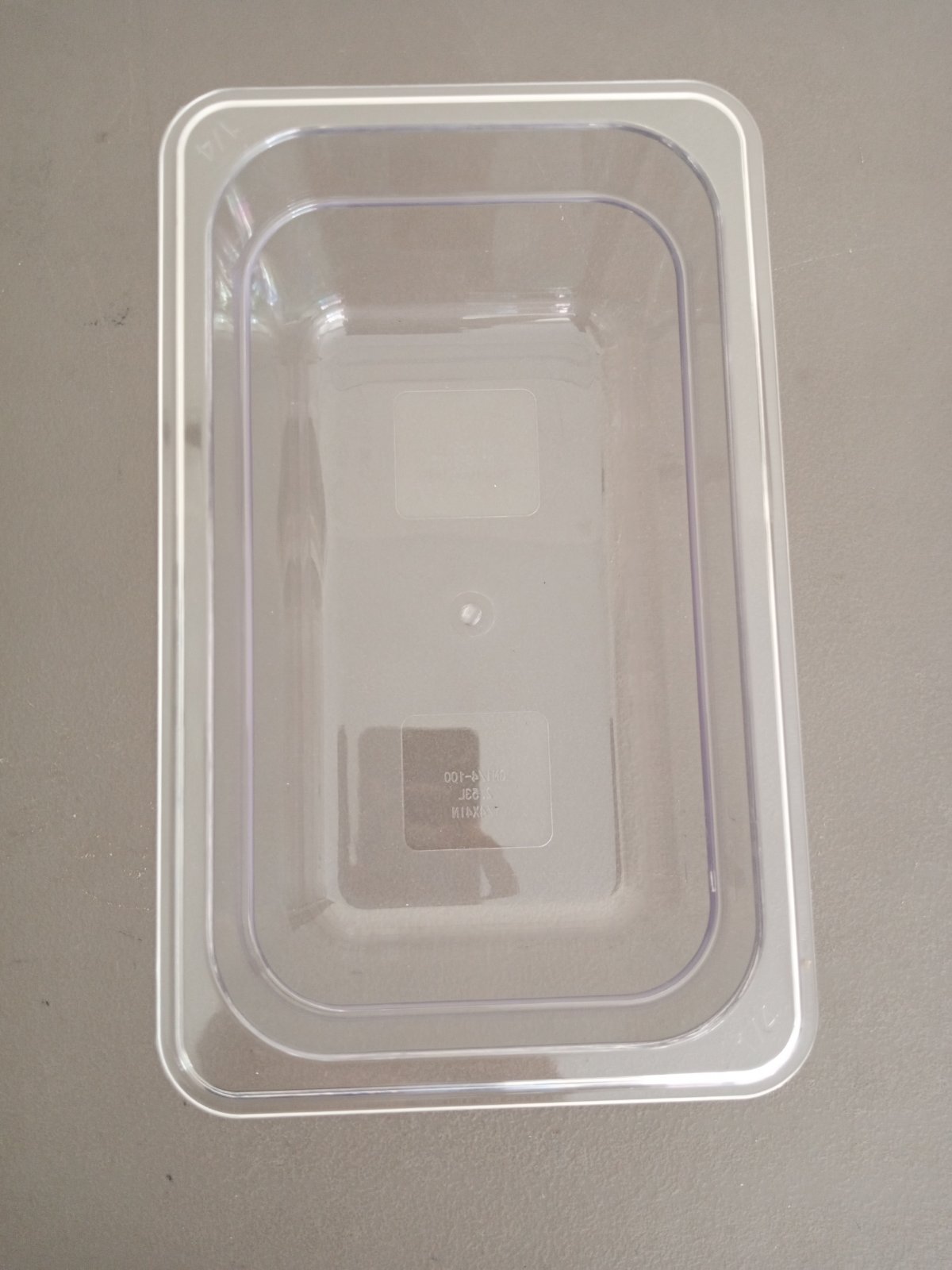 Food Pan 1/4 Clear for Holding Chilled Items