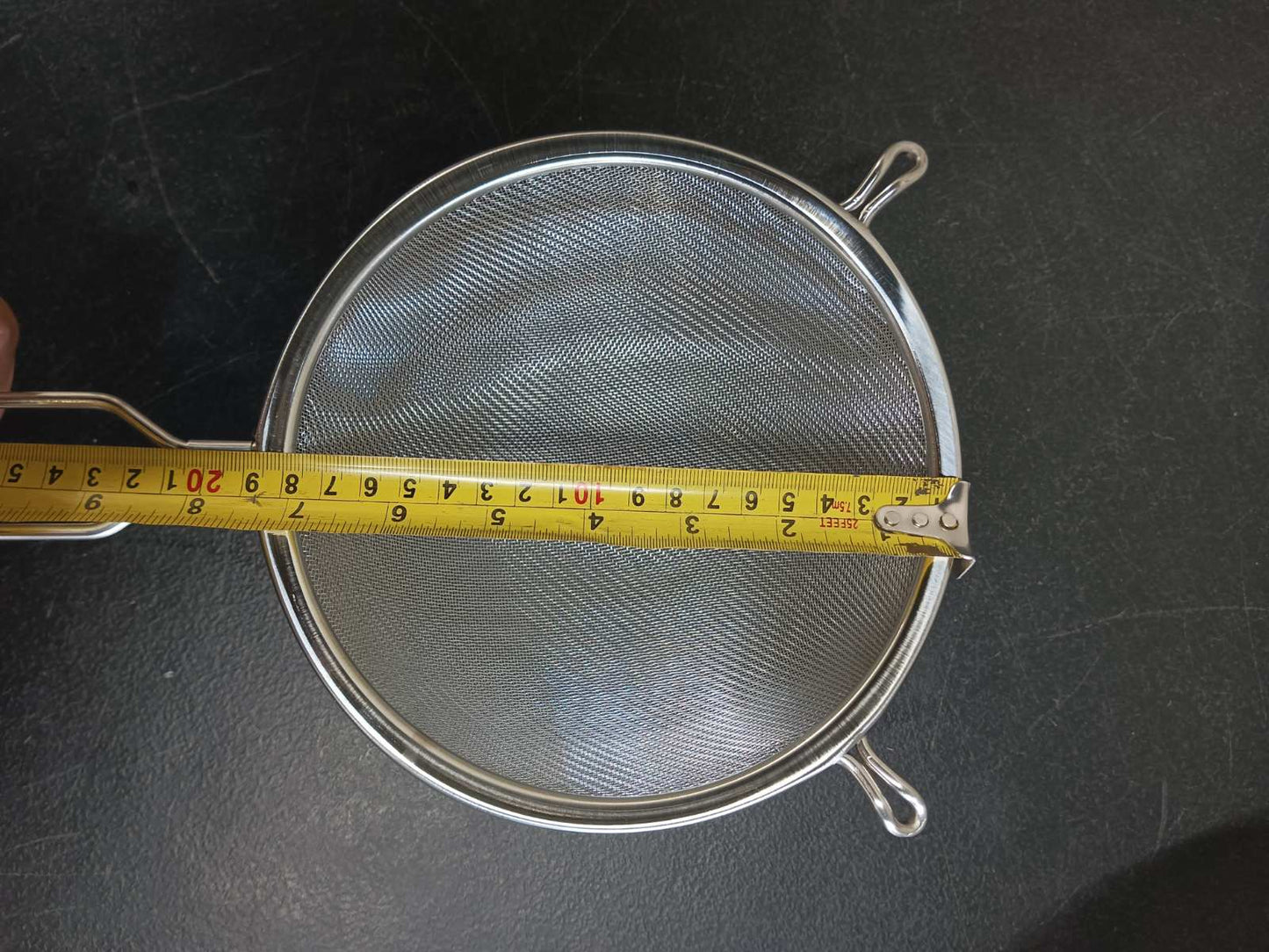 Double Mesh Stainless Strainer 19cm/28cm diameter Two Ears