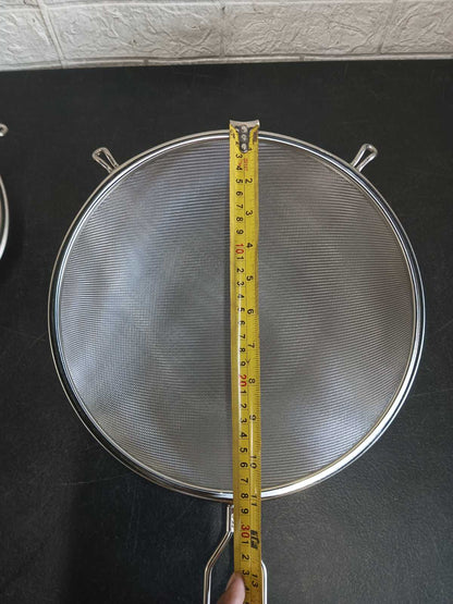 Double Mesh Stainless Strainer 19cm/28cm diameter Two Ears