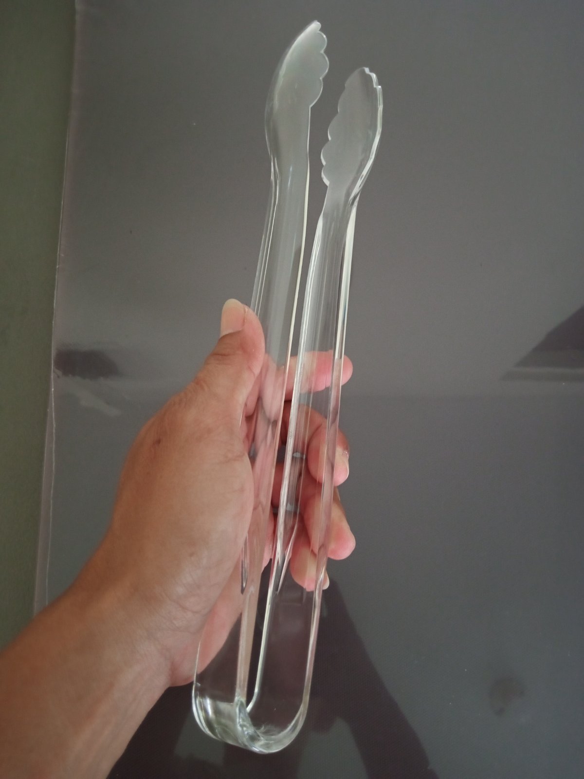 Plastic Tong 9inch & 12inch Durable Food Tong Clear