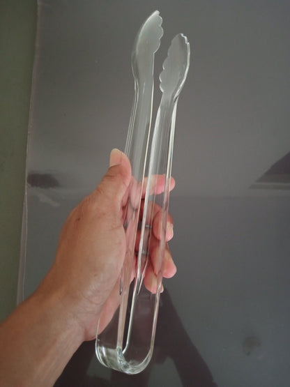 Plastic Tong 9inch & 12inch Durable Food Tong Clear