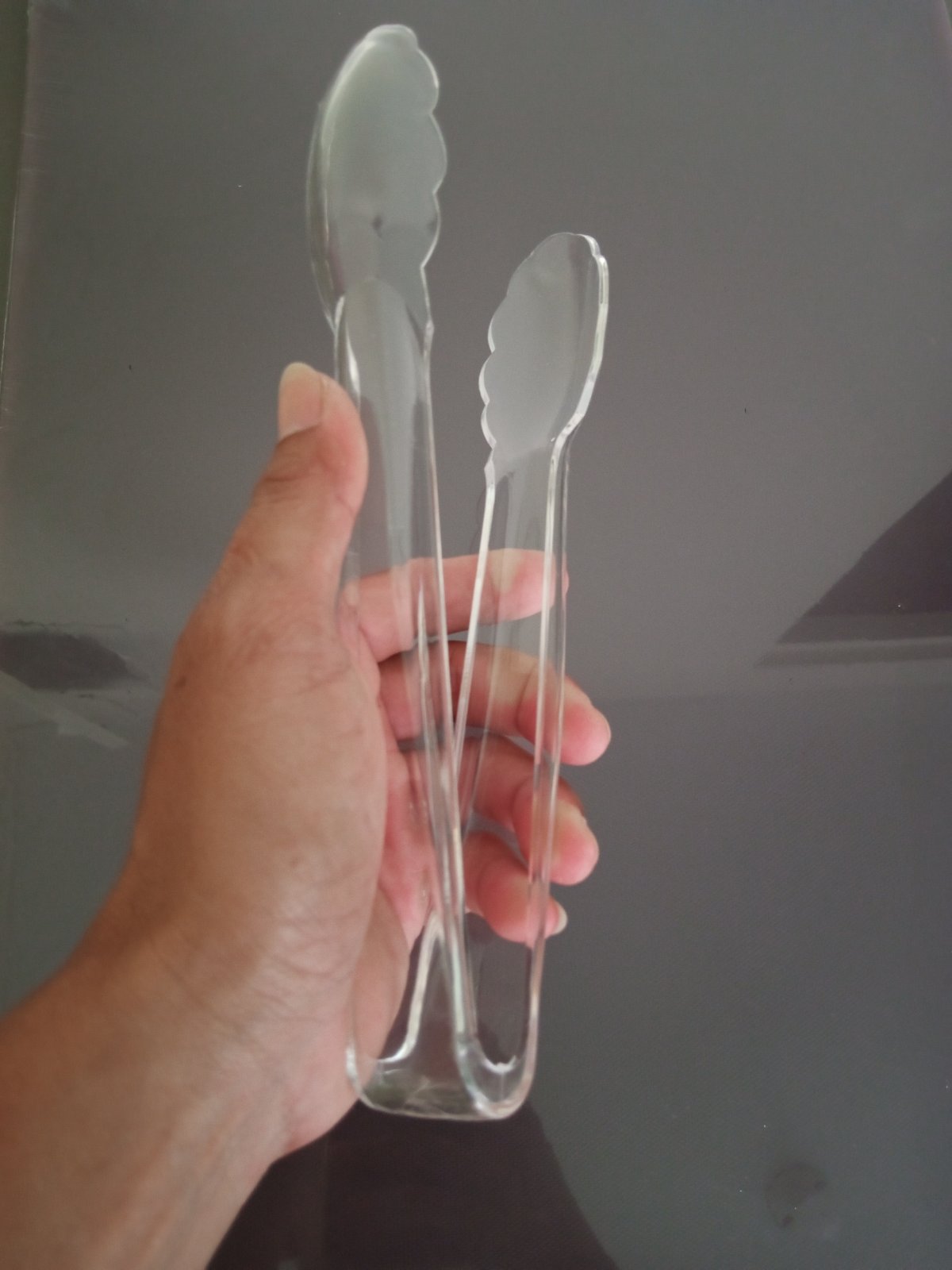 Plastic Tong 9inch & 12inch Durable Food Tong Clear