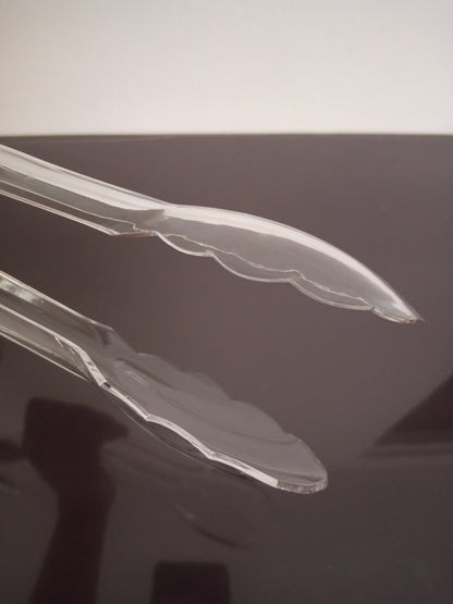 Plastic Tong 9inch & 12inch Durable Food Tong Clear