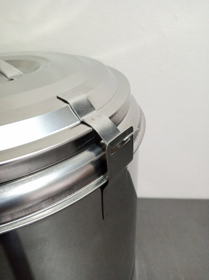 Rice Warmer Insulated Bucket 22L – Stainless Steel with Secure Clamp Lid