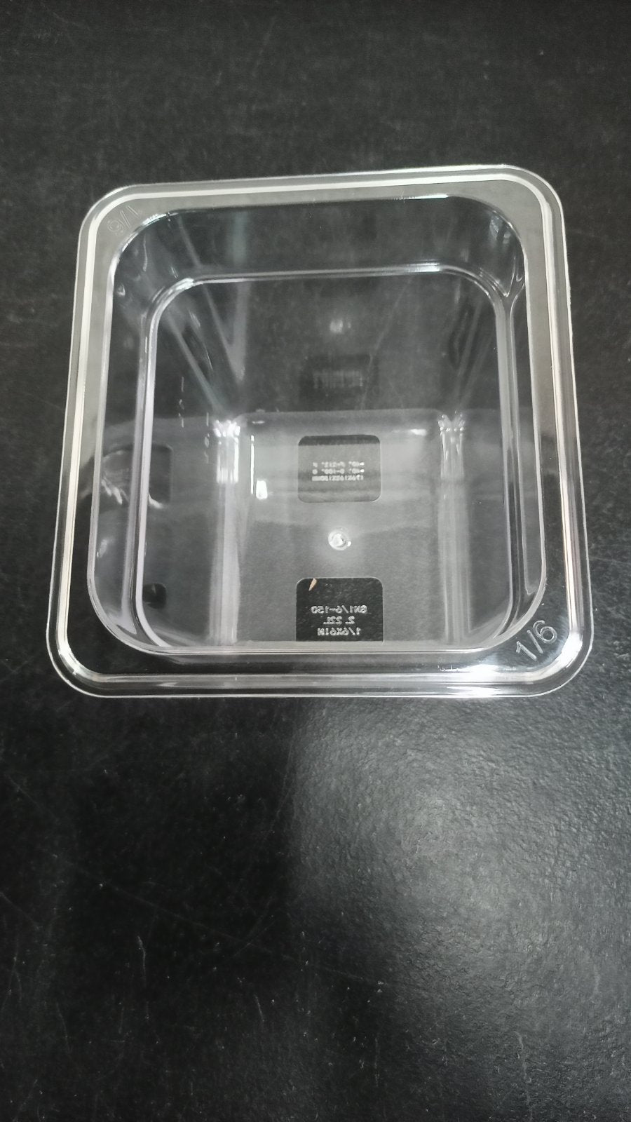 Food Pan 1/6 Clear for Holding Chilled Items