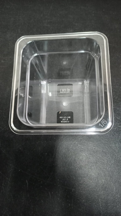 Food Pan 1/6 Clear for Holding Chilled Items