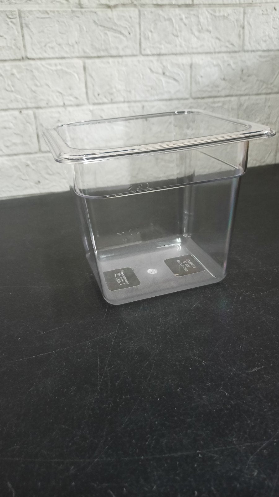 Food Pan 1/6 Clear for Holding Chilled Items