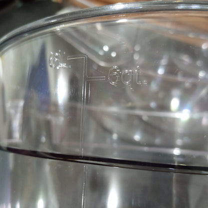 KitchenLead Clear Food Storage Container Round Polycarbonate with Cover