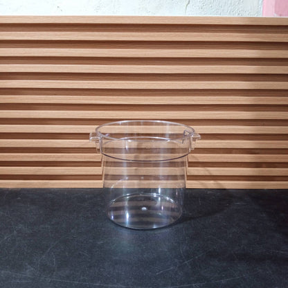 KitchenLead Clear Food Storage Container Round Polycarbonate with Cover