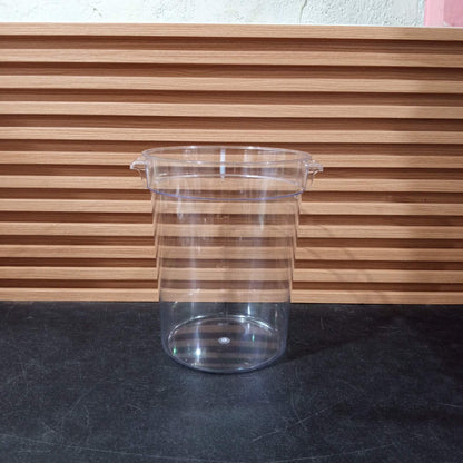 KitchenLead Clear Food Storage Container Round Polycarbonate with Cover