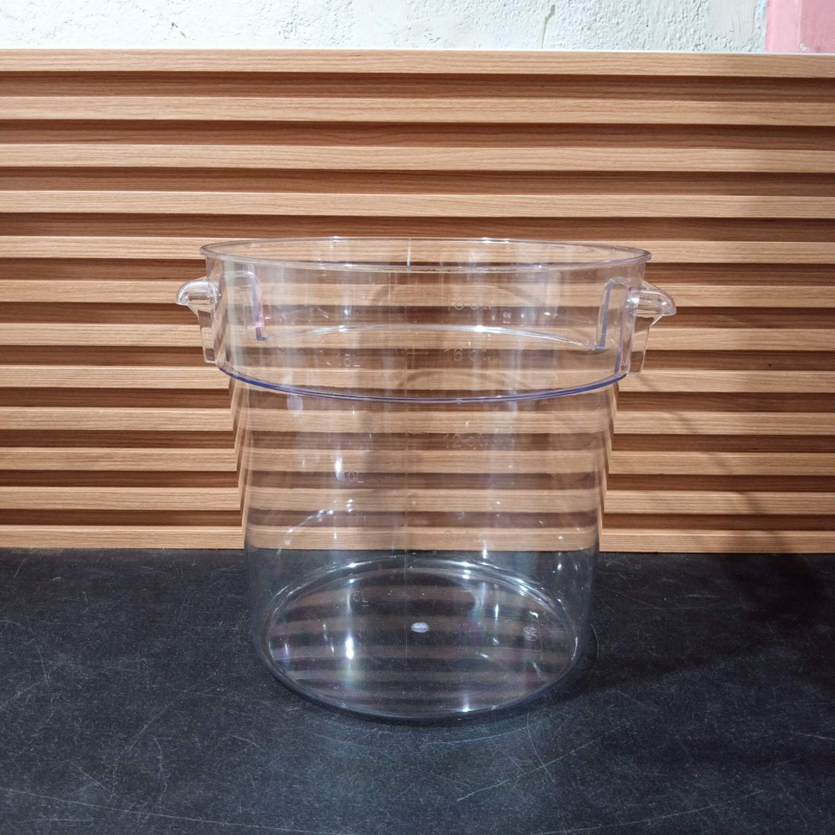 KitchenLead Clear Food Storage Container Round Polycarbonate with Cover