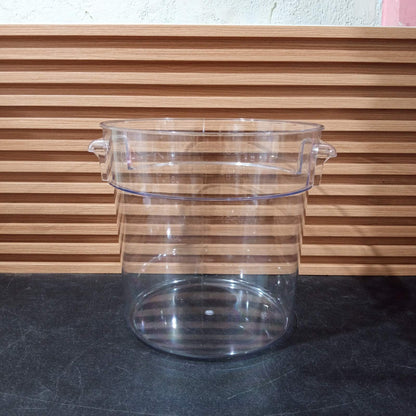 KitchenLead Clear Food Storage Container Round Polycarbonate with Cover