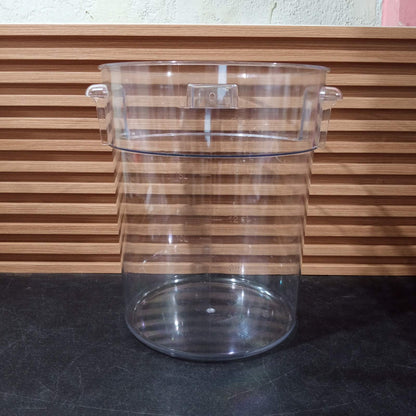 KitchenLead Clear Food Storage Container Round Polycarbonate with Cover