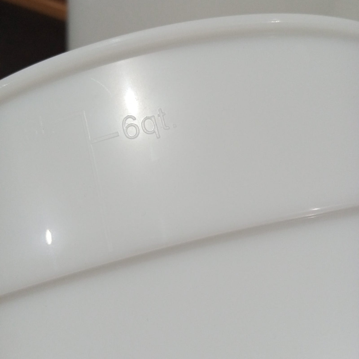 KitchenLead Food Storage Container Round PP White Graduated No Cover