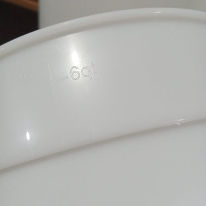KitchenLead Food Storage Container Round PP White Graduated No Cover